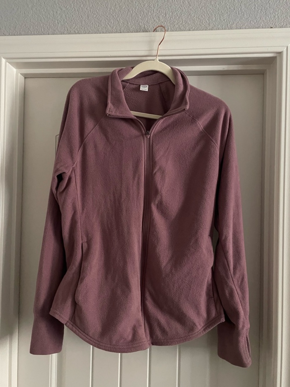 Old Navy Fleece Lilac Full-Zip Lightweight Jacket - Picture 8 of 8